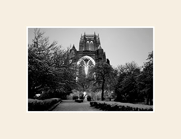 Anglican Cathedral - Snow Scene I - Fridge Magnet