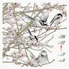 Long-Tailed Tits And Apple Blossom - Fridge Magnet