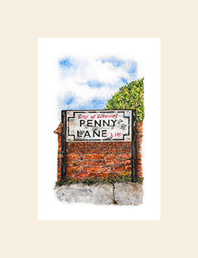 Penny Lane Sign - Fridge Magnet