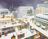 Snowfall on Sweeting Street - Fridge Magnet