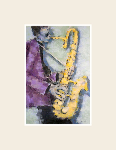Baritone Sax 4424 - Fridge Magnet