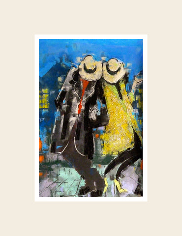 Matching Hats - Fridge Magnet