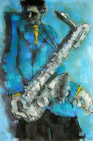 Silver Saxophone I