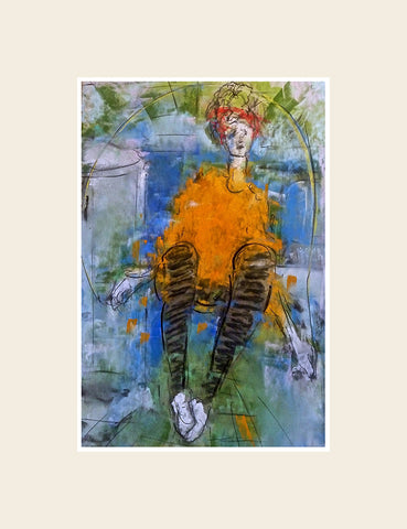 Skipping In The Bathroom - Fridge Magnet